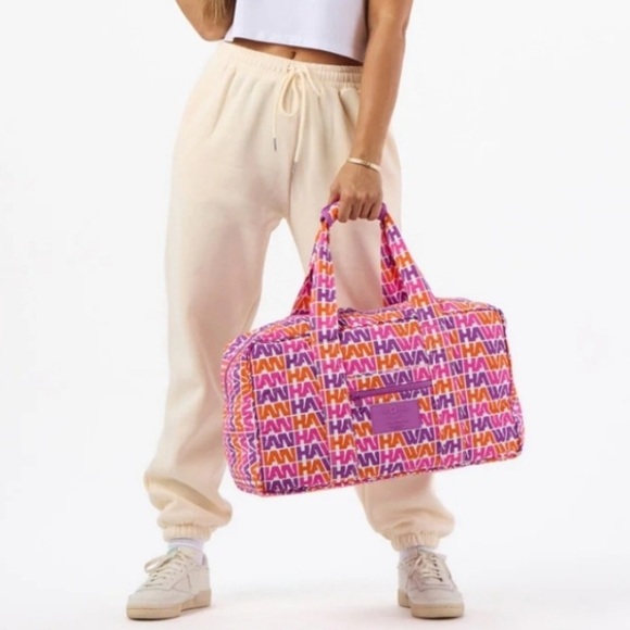 ❤️ Aloha Collection x Hawaiian Airlines Keep It Light Weekender Tote Bag NWT